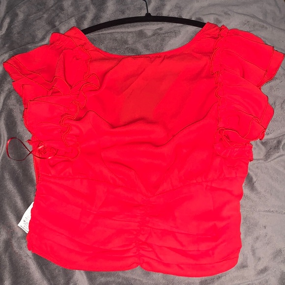 Fashion Nova Red Crop Top - Picture 2 of 3